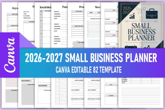 Download 2026-2027 Small Business Planner Bundle - Business Collection
