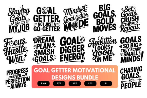 Download Goal Getter SVG Bundle - Goal getter Collection