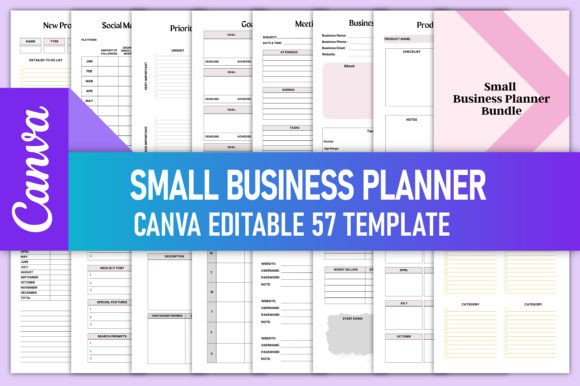 Download Small Business Planner Bundle Canva - Business Collection