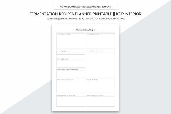 Download Fermentation Recipes Kdp Planner - Kdp planner Collection