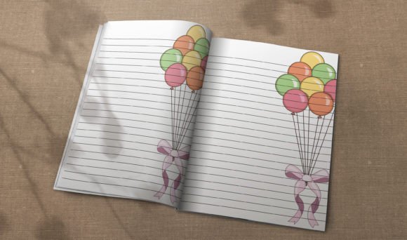 Download Colorful Balloon Kdp Planner - Kdp planner Collection