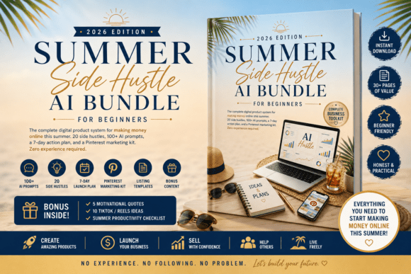 Download Summer Side Hustle AI Bundle 2026 - Premium Resources