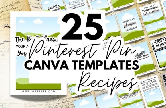 Download Recipe Pinterest Pin Canva Templates - Premium Resources